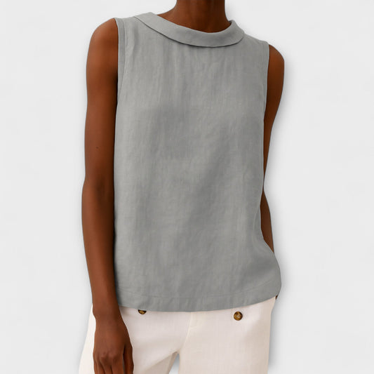 Elegant Summer Top Without Sleeves - Brianna