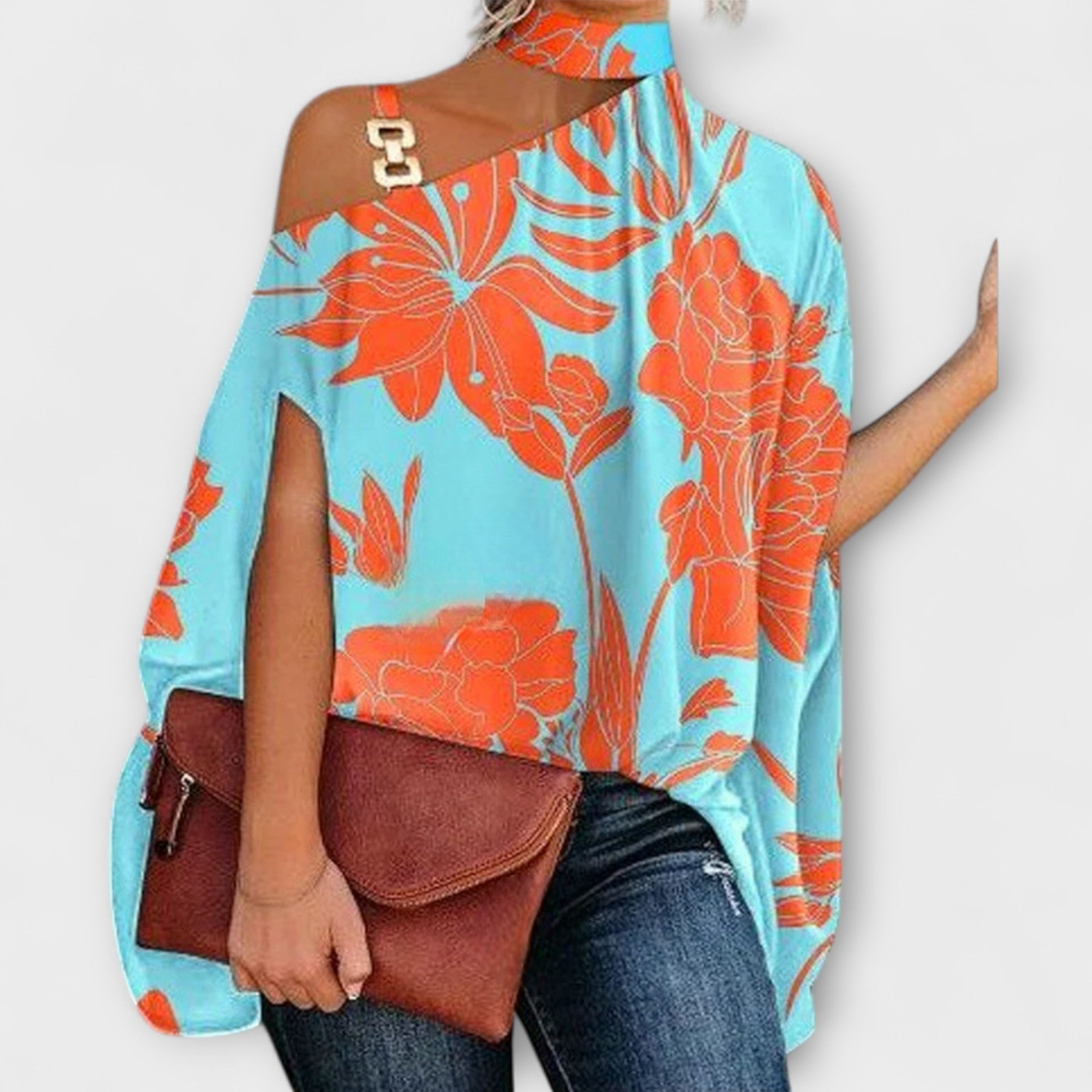 Off-Shoulder Women's Shirt - Comfortable and Elegant for Any Occasion