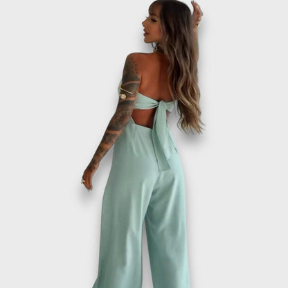 Saloma – Jumpsuit Dress with Cut and Back Detail
