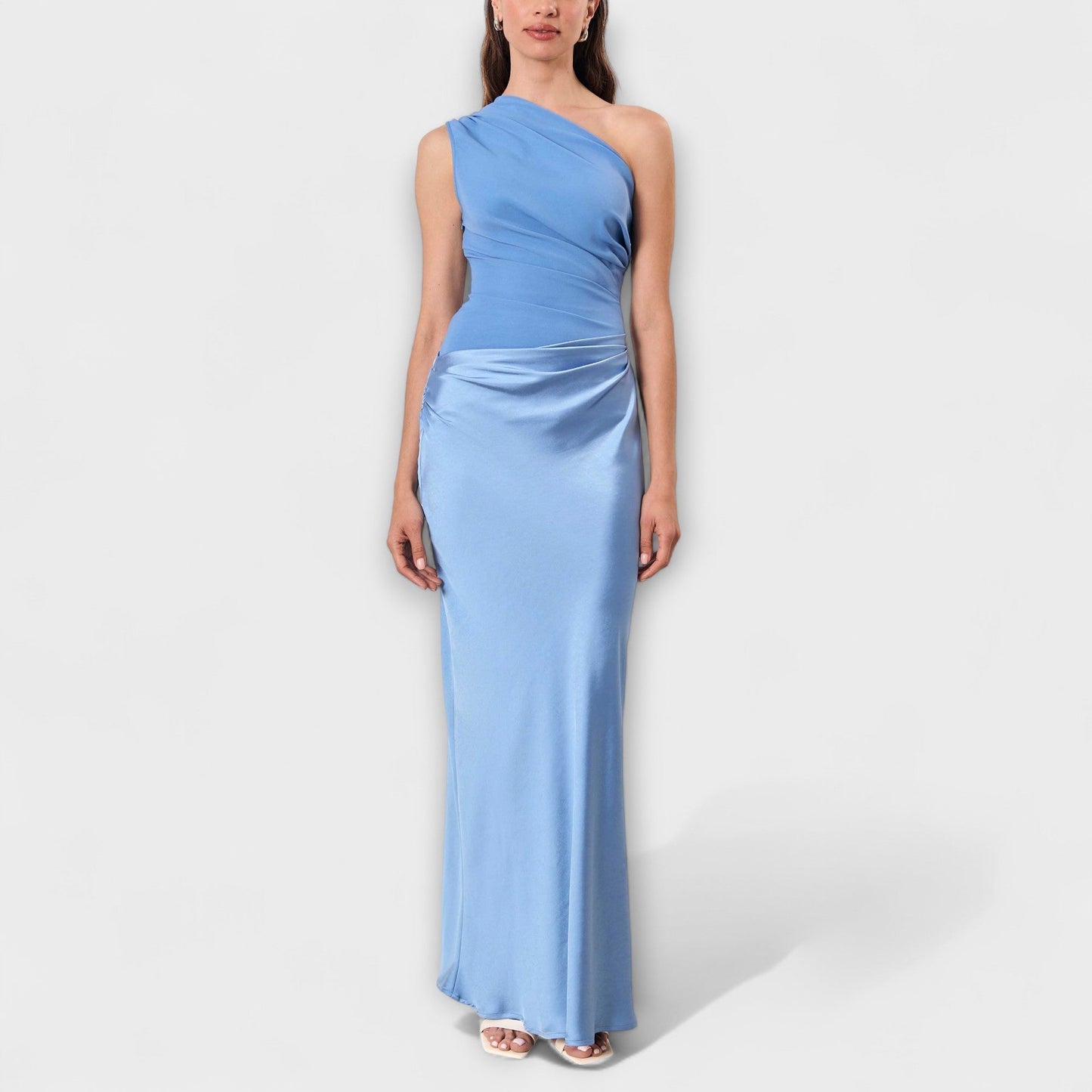 Asymmetric Maxi Dress with One Shoulder