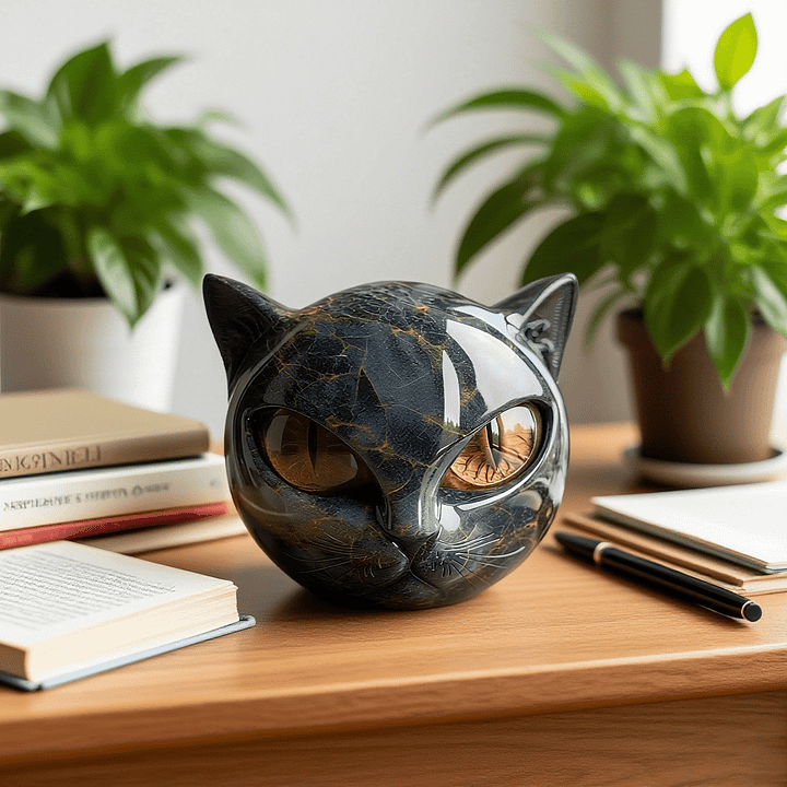 Lovera | Mysterious Black Cat Sculpture