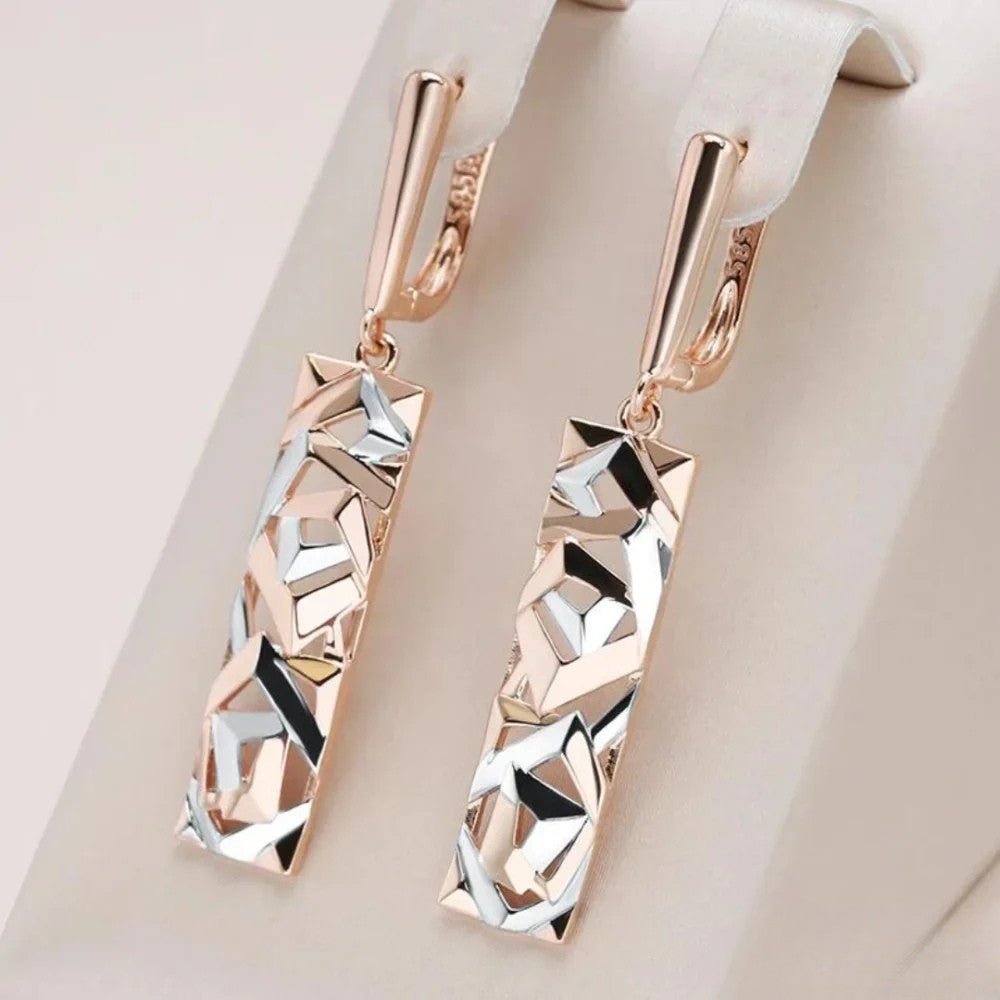 Elegant Rectangle Earrings - Laura Collection