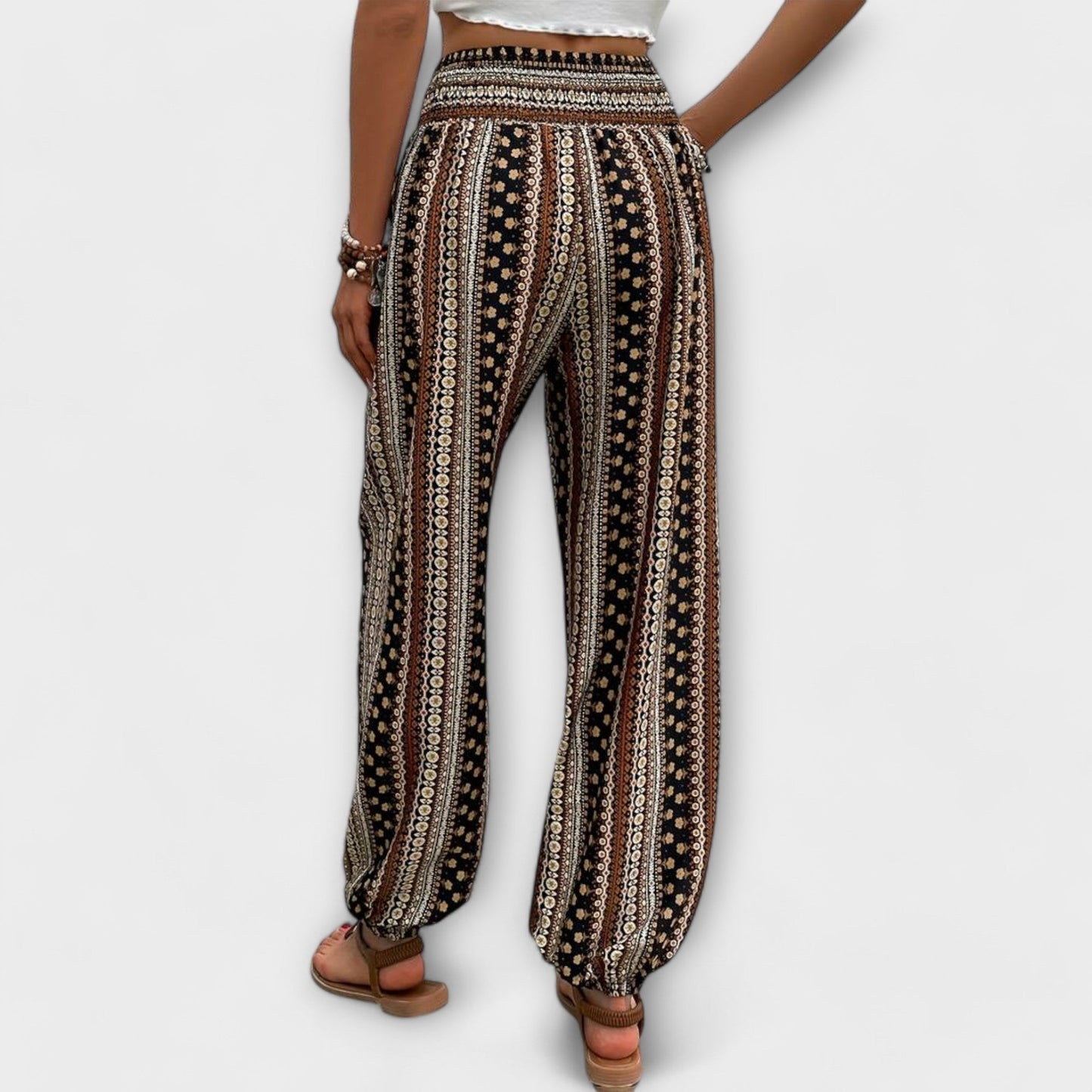 Scarlet Ethnographic Pants - Unique Comfort and Style