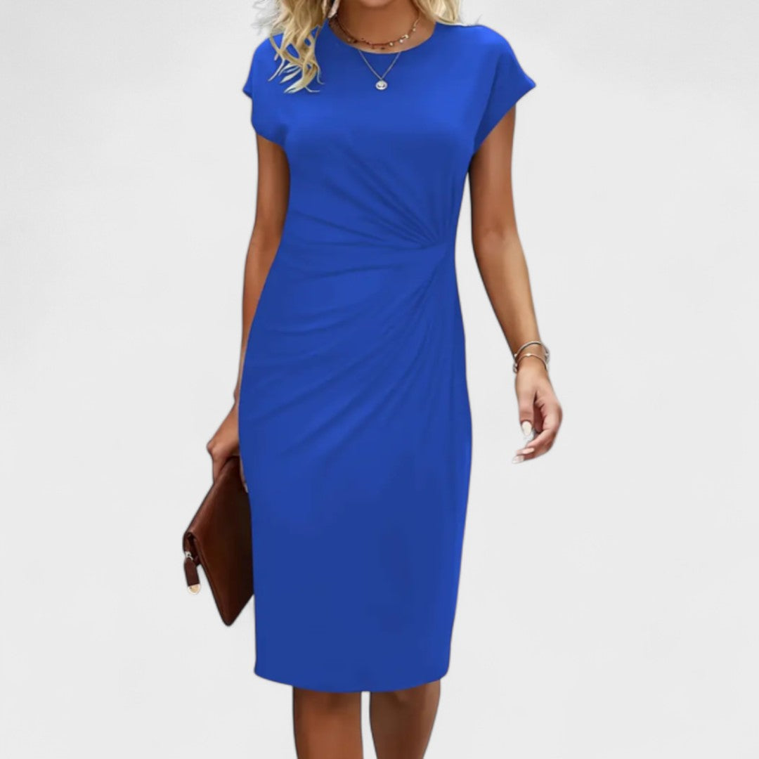 Short Evening Dress with Short Sleeves