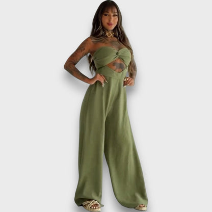 Saloma – Jumpsuit Dress with Cut and Back Detail
