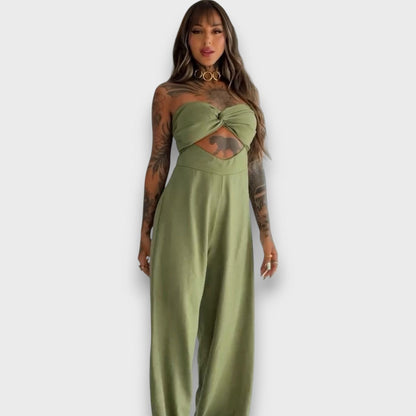 Saloma – Jumpsuit Dress with Cut and Back Detail