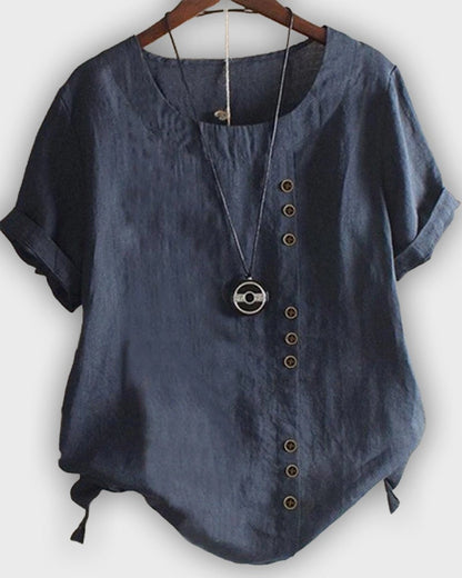 Elegant Women's Short Sleeve Shirt