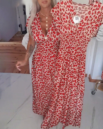 Yasbela | Elegant Maxi Dress with Leopard Print