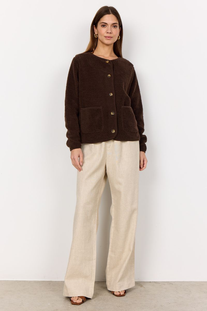 Ada Teddy Jacket | Brown | French Laundry Jacket