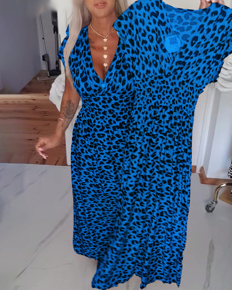 Yasbela | Elegant Maxi Dress with Leopard Print