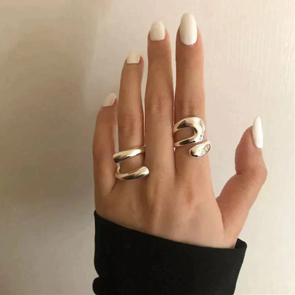 Adjustable Designer Ring Made of Stainless Steel