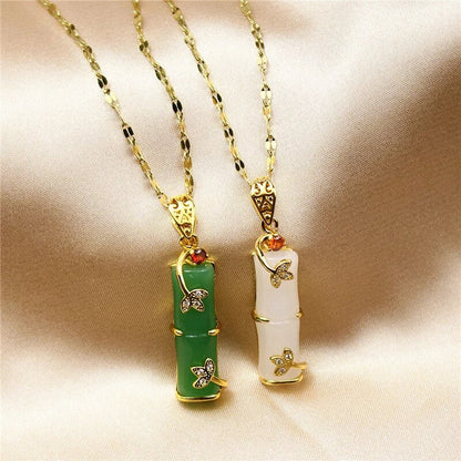Minimalist Jade Pendant - A Symbol of Healing and Abundance