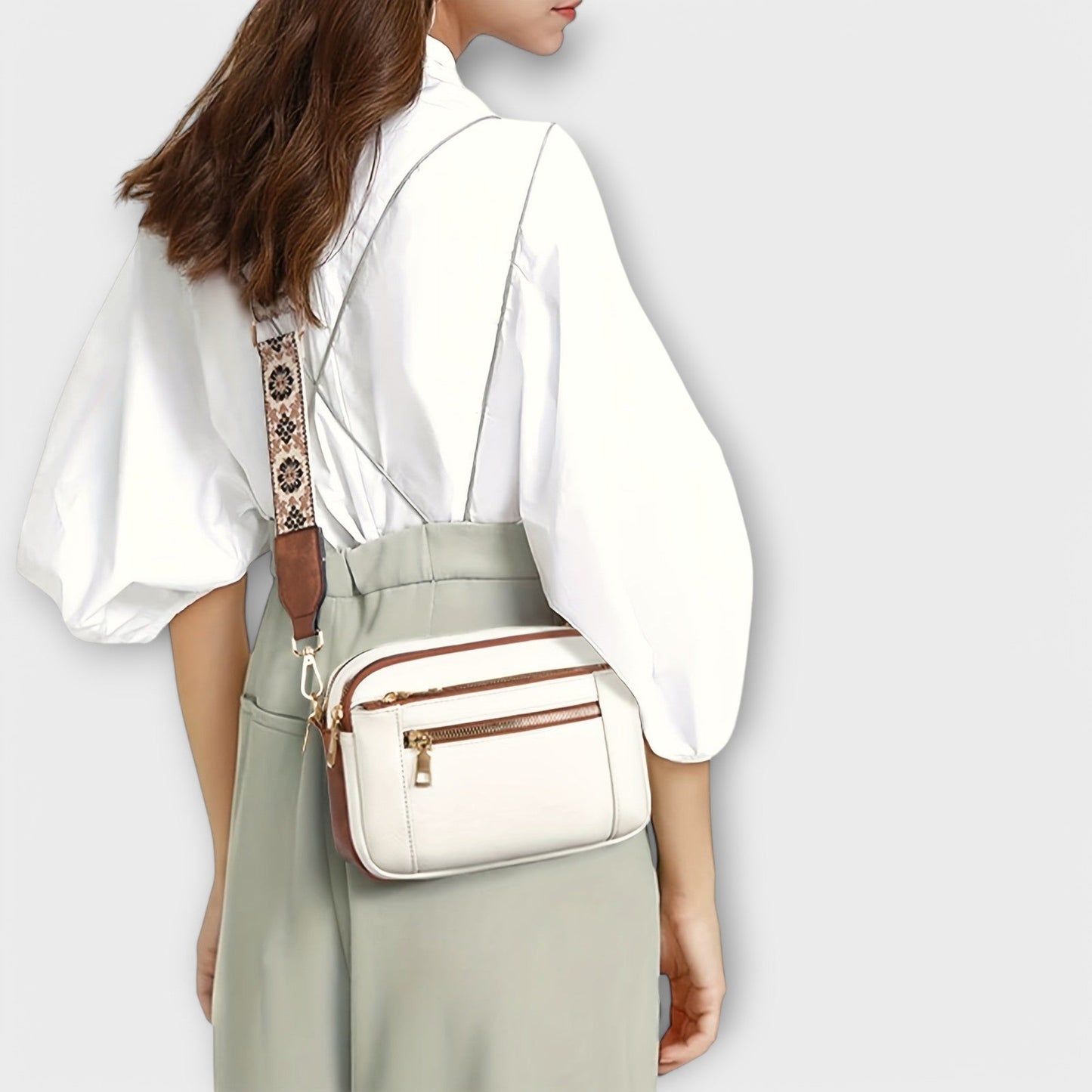 Retro Plant Leather Side Bag for Women - Laura Bag