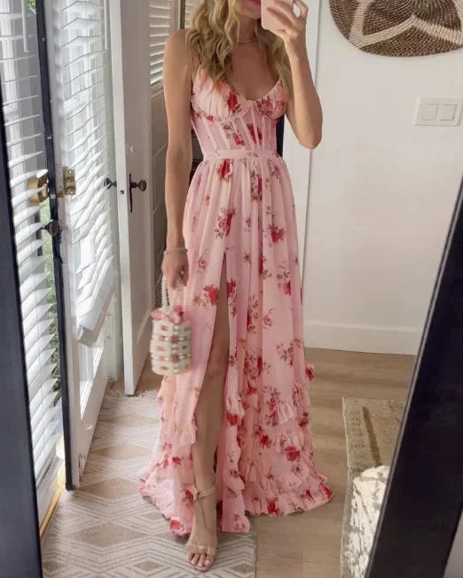 Sonia | Midi Dress with Floral Print