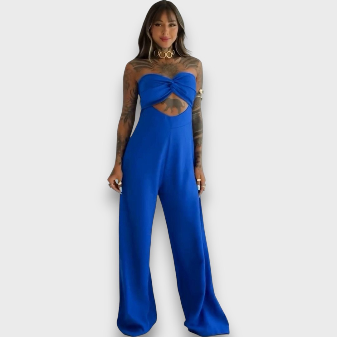 Saloma – Jumpsuit Dress with Cut and Back Detail
