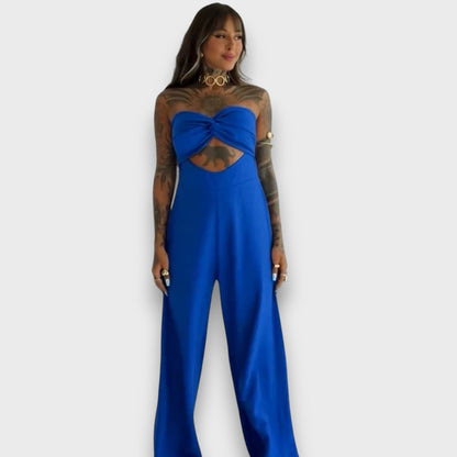 Saloma – Jumpsuit Dress with Cut and Back Detail