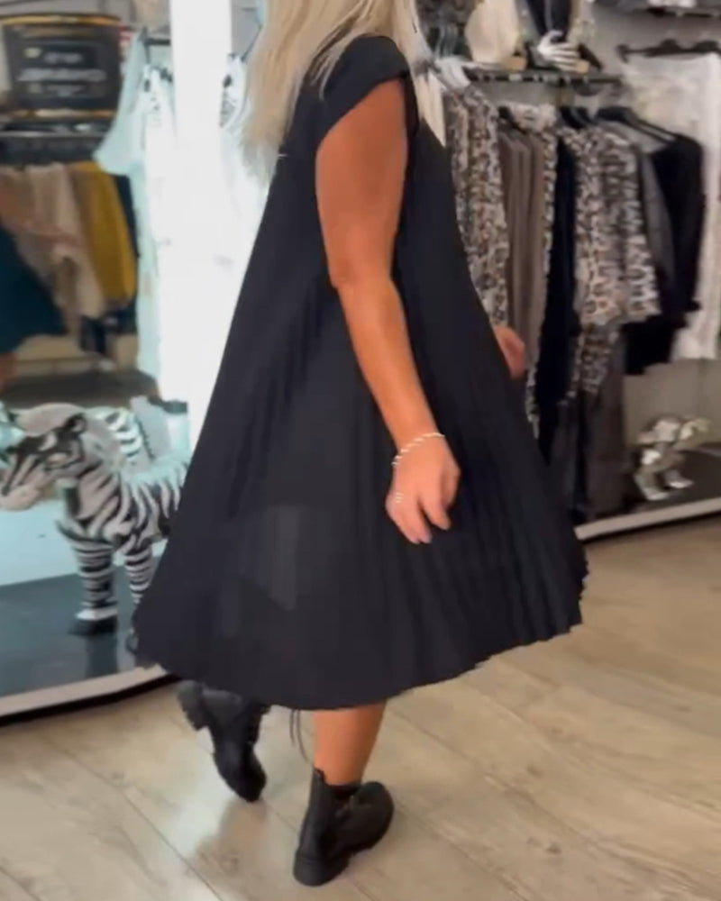 Clara | Pleated and Simple Summer Dress.