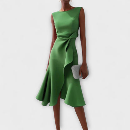 Juliet™ – Asymmetrical Mini Dress with Pleats