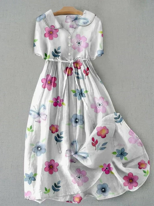 Lyric - Floral Dress with Waist Ties