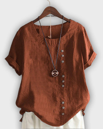 Elegant Women's Short Sleeve Shirt