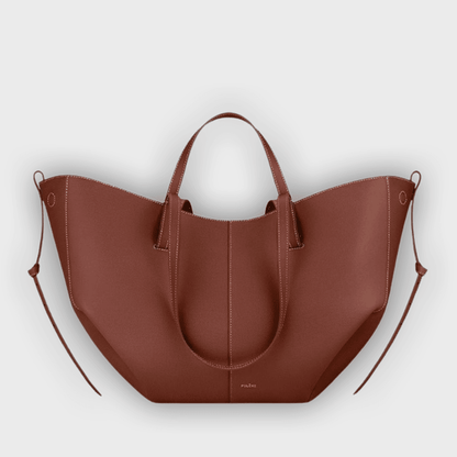 Stylish Carry Bag with Side Pleats