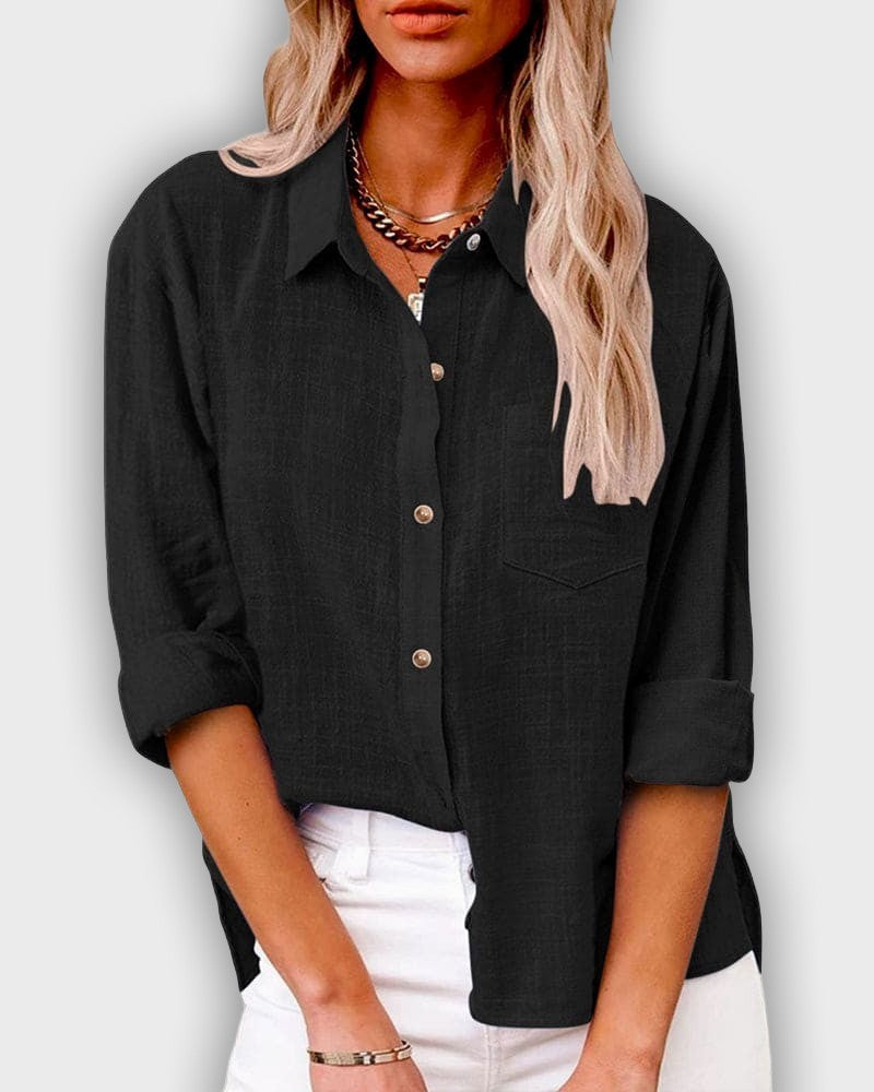 Women's Long Sleeve Lycra Shirt in Dark Blue
