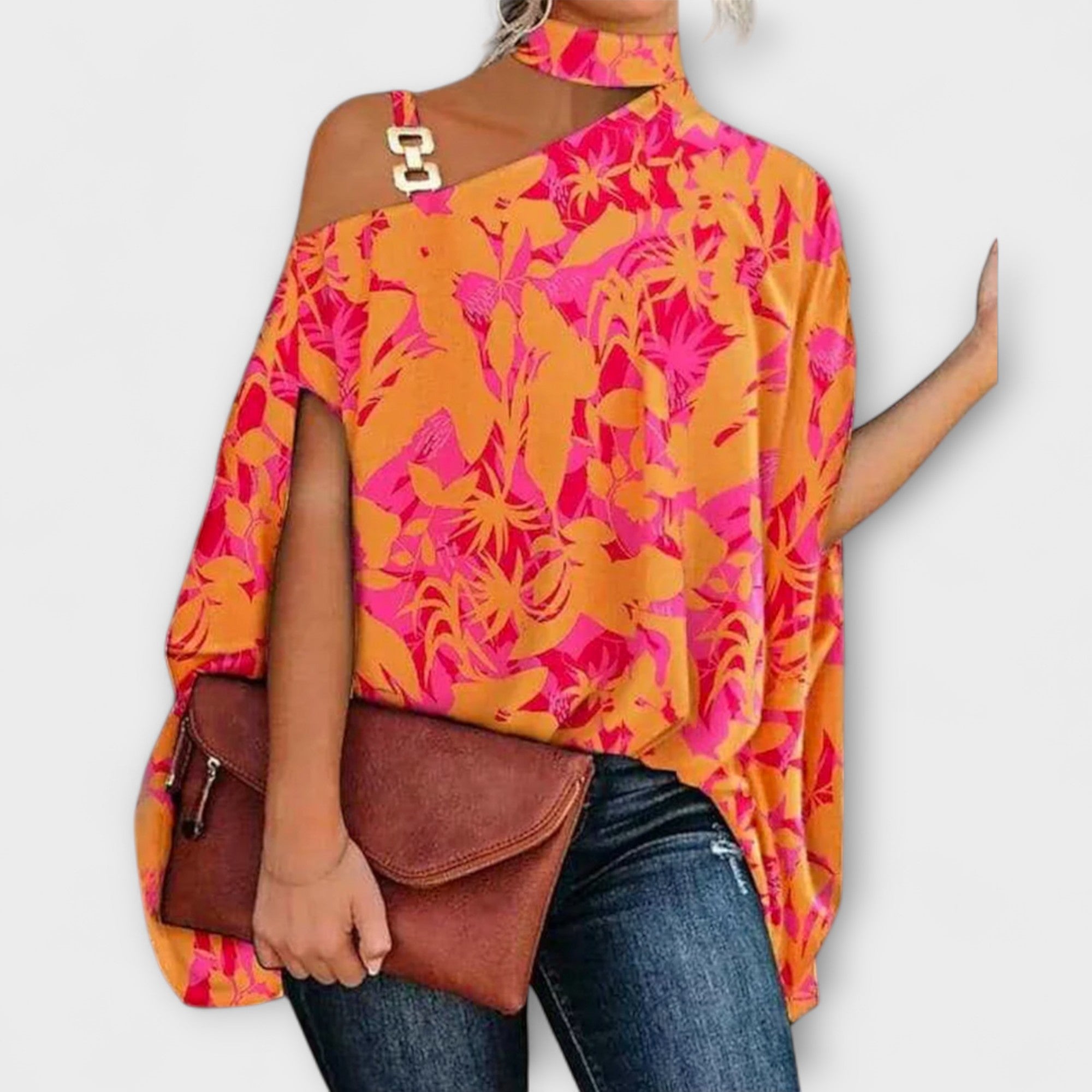 Off-Shoulder Women's Shirt - Comfortable and Elegant for Any Occasion