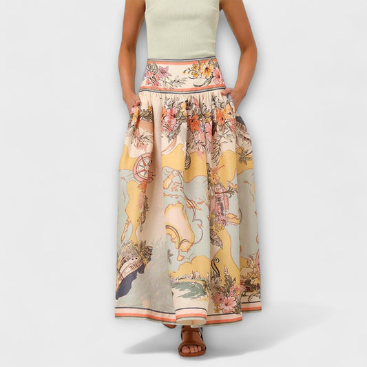 Elegant Vintage A-Line Mini Skirt