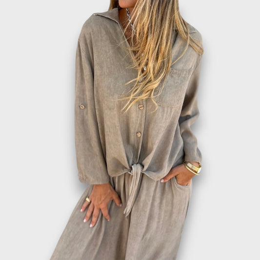 Soren – Set with Oversized Shirt and Wide Pants