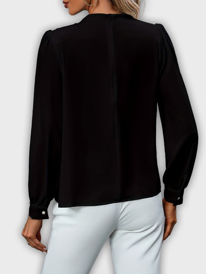 Elegant Shirt with High Collar