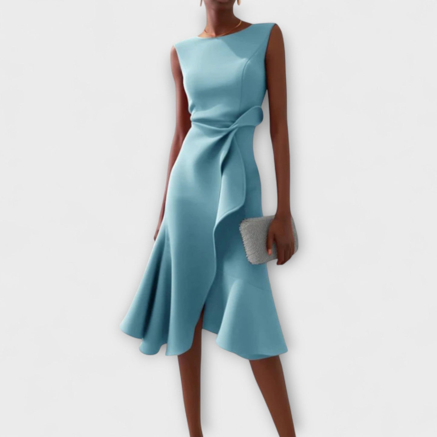 Juliet™ – Asymmetrical Mini Dress with Pleats