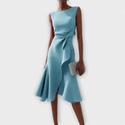 Juliet™ – Asymmetrical Mini Dress with Pleats