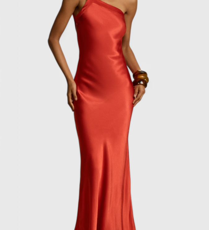 Maxi Dresses with Diagonal Straps and Open Back