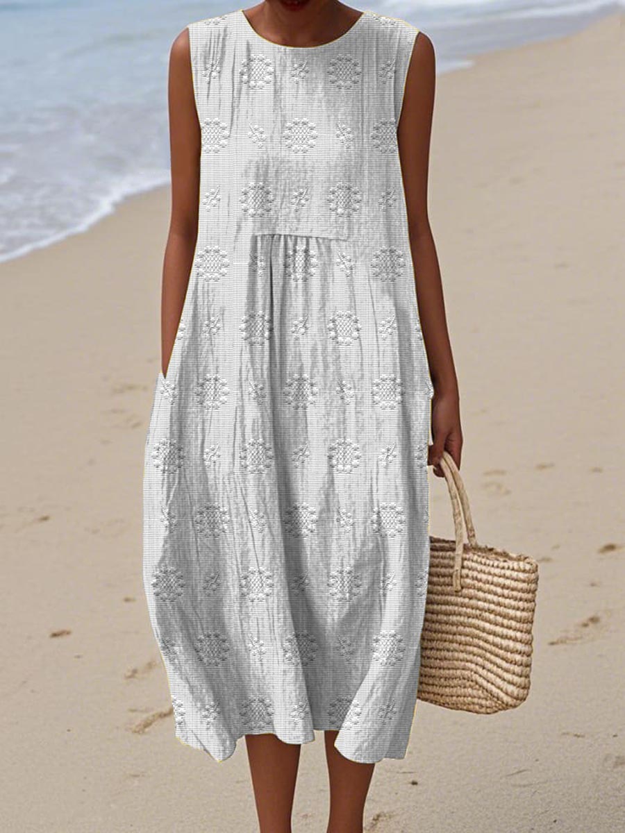 Ruth | Lightweight Cotton-Linen Dress with Minimalist Charm