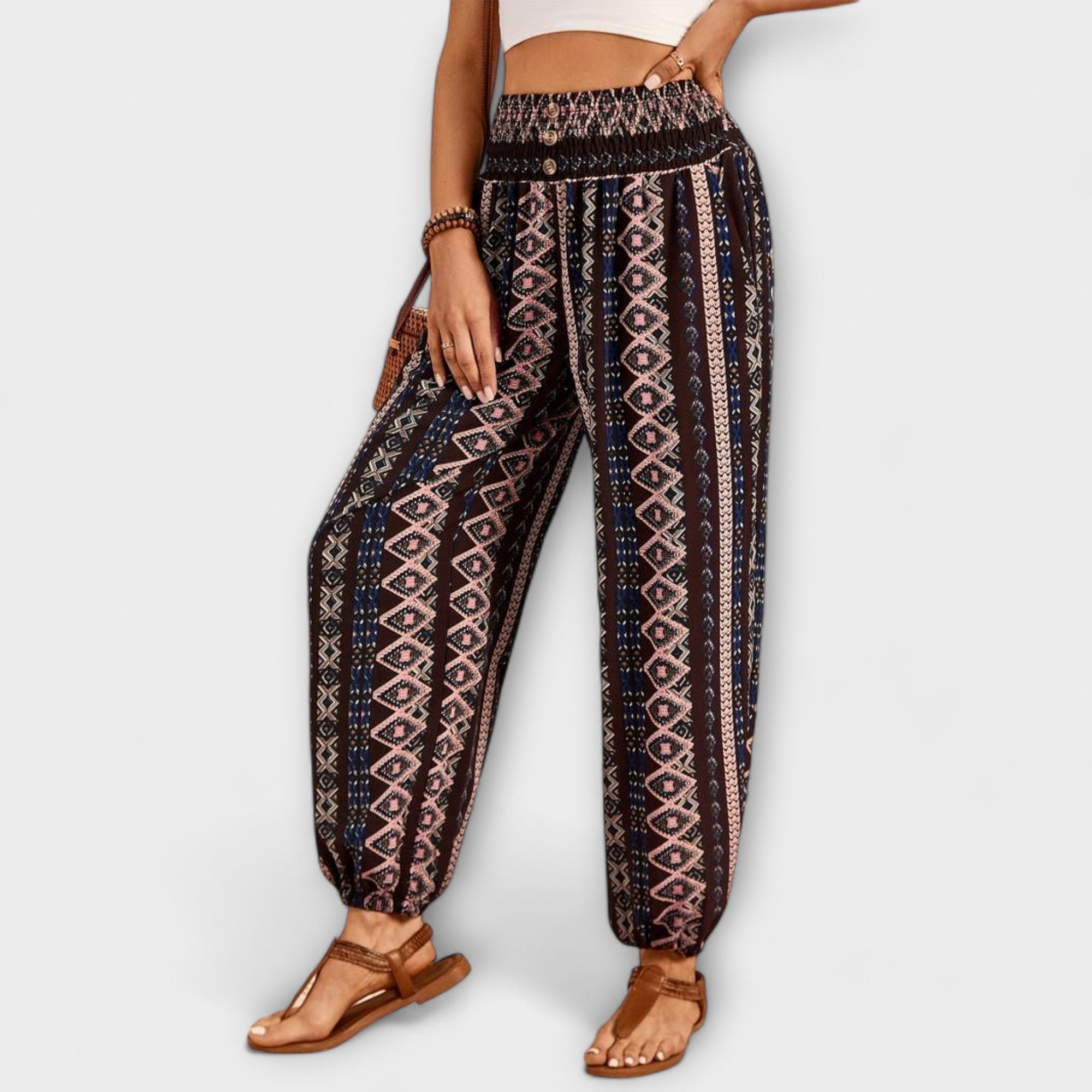 Scarlet Ethnographic Pants - Unique Comfort and Style