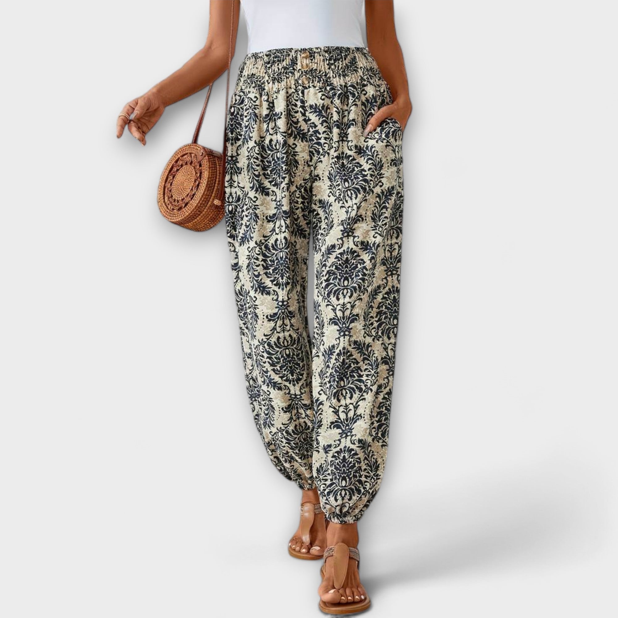 Scarlet Ethnographic Pants - Unique Comfort and Style