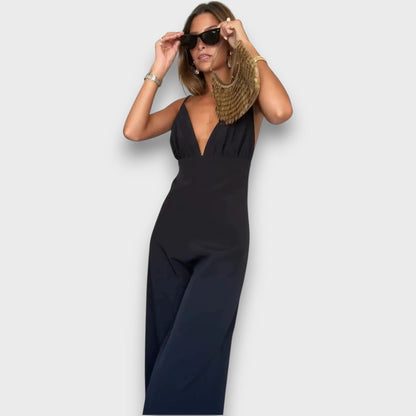 Worin – Deep V-Neck Jumpsuit