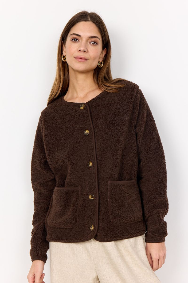 Ada Teddy Jacket | Brown | French Laundry Jacket