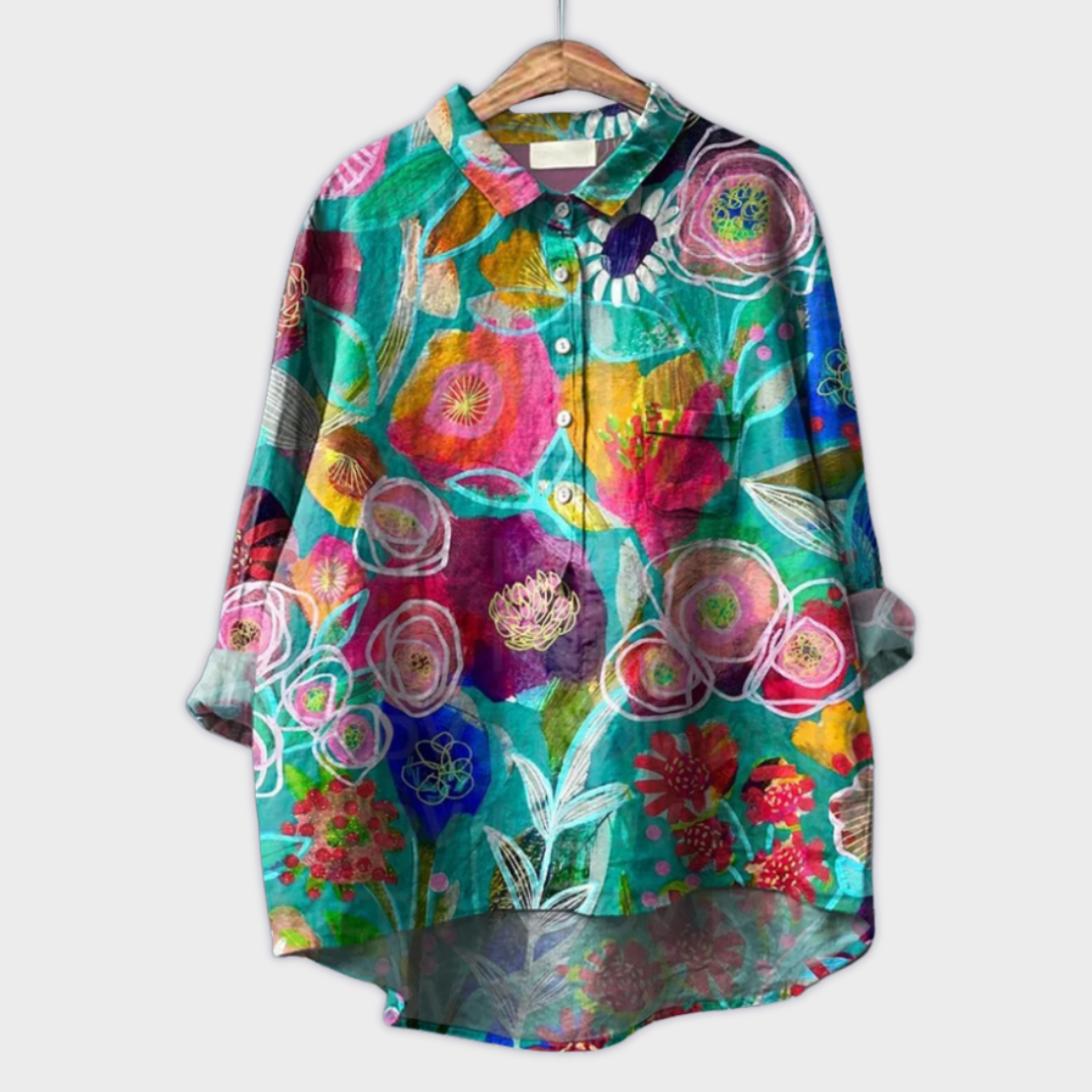 Handmade Women's Floral Shirt