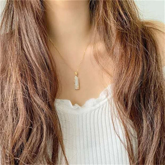 Minimalist Jade Pendant - A Symbol of Healing and Abundance