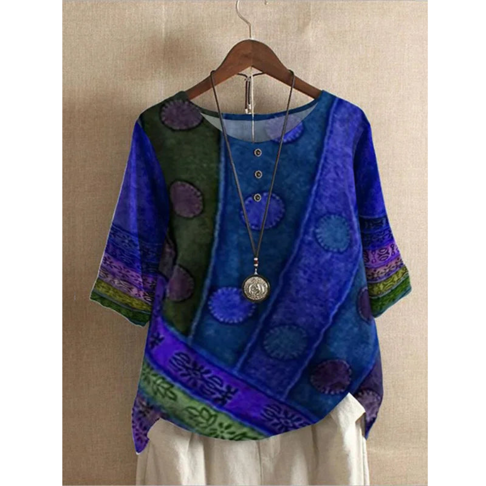 Valerie - Colorful Bohemian Top