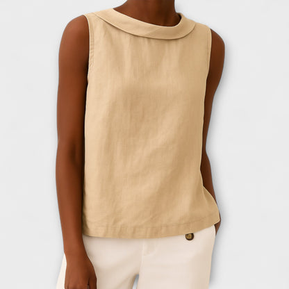 Elegant Summer Top Without Sleeves - Brianna