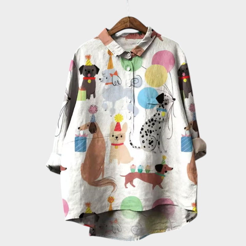 MARIANELLA™ | Oversized Blouse with Print