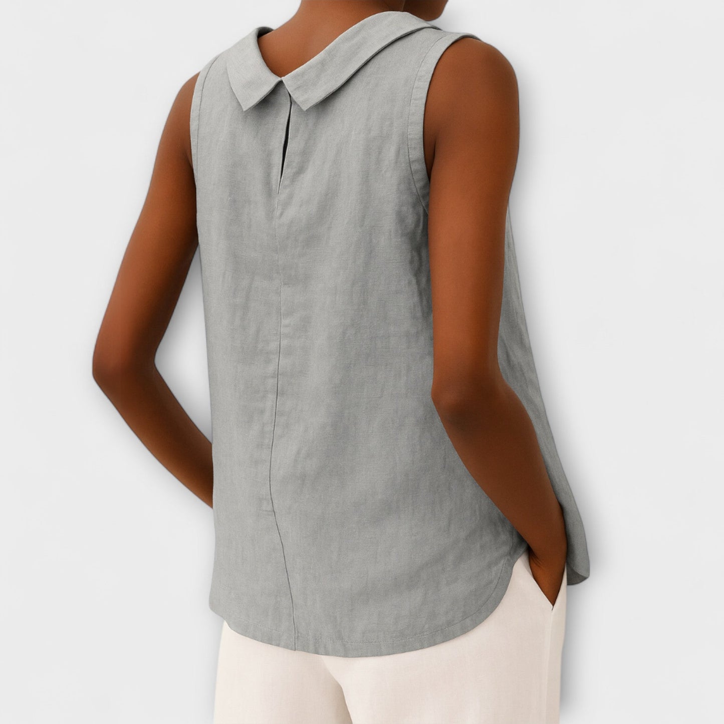 Elegant Summer Top Without Sleeves - Brianna
