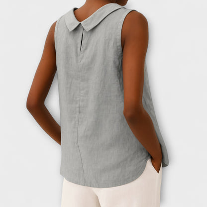Elegant Summer Top Without Sleeves - Brianna