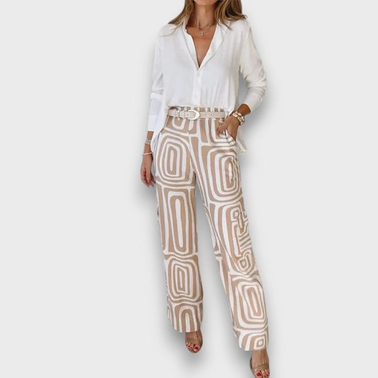 Vuan – Summer Set with Loose Button-Up Shirt