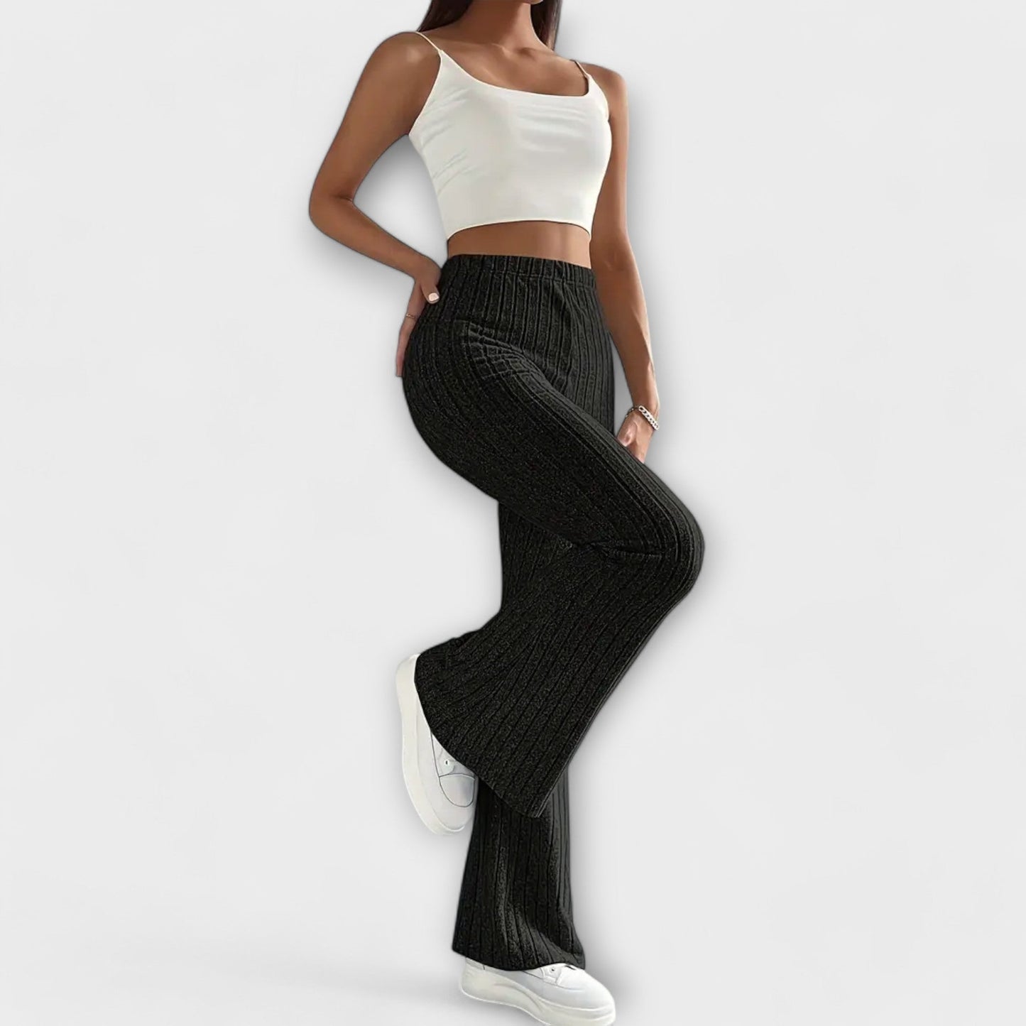 Elegant Women's Pants with Highlighted Cut