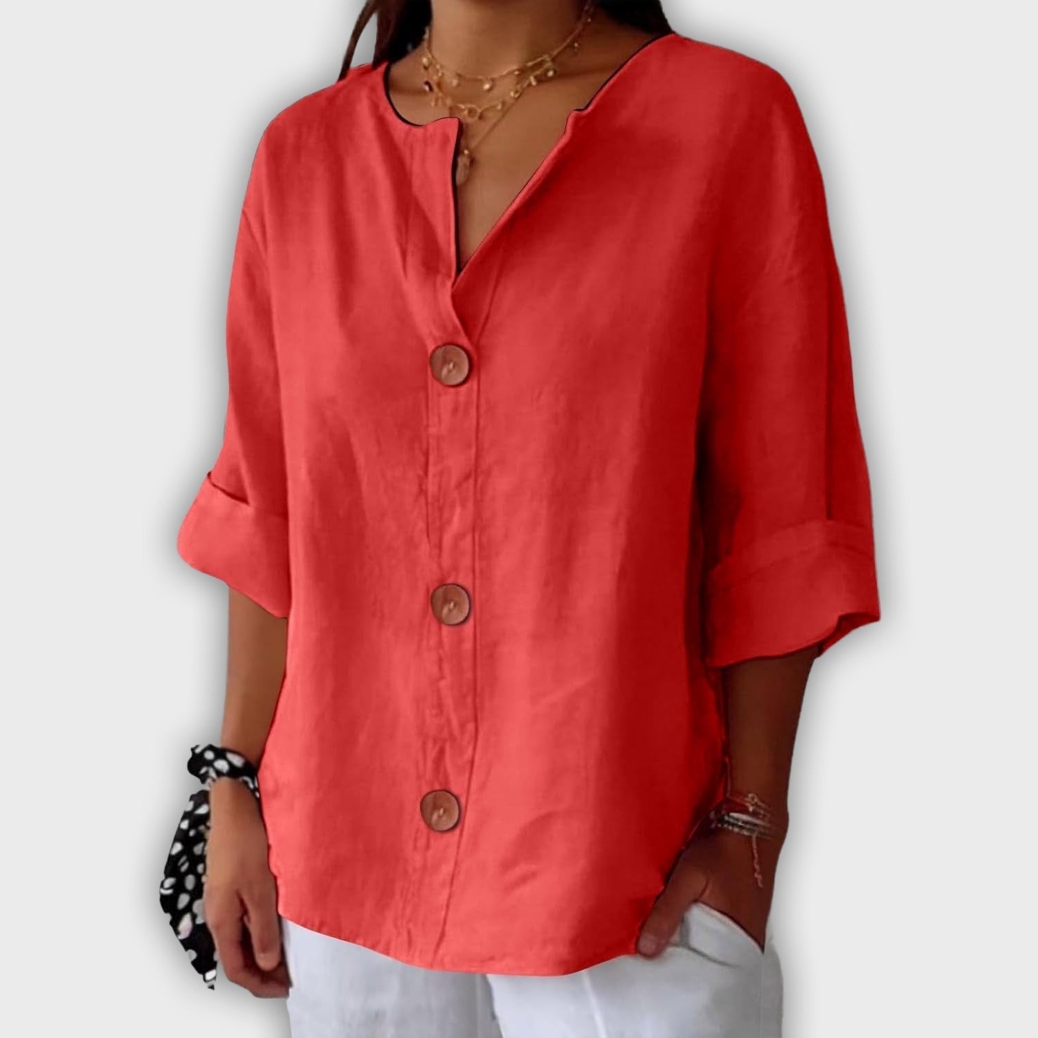 Loose and Elegant Linen Shirt for Summer