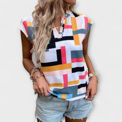 Chloe Short Sleeve Elegant Shirt
