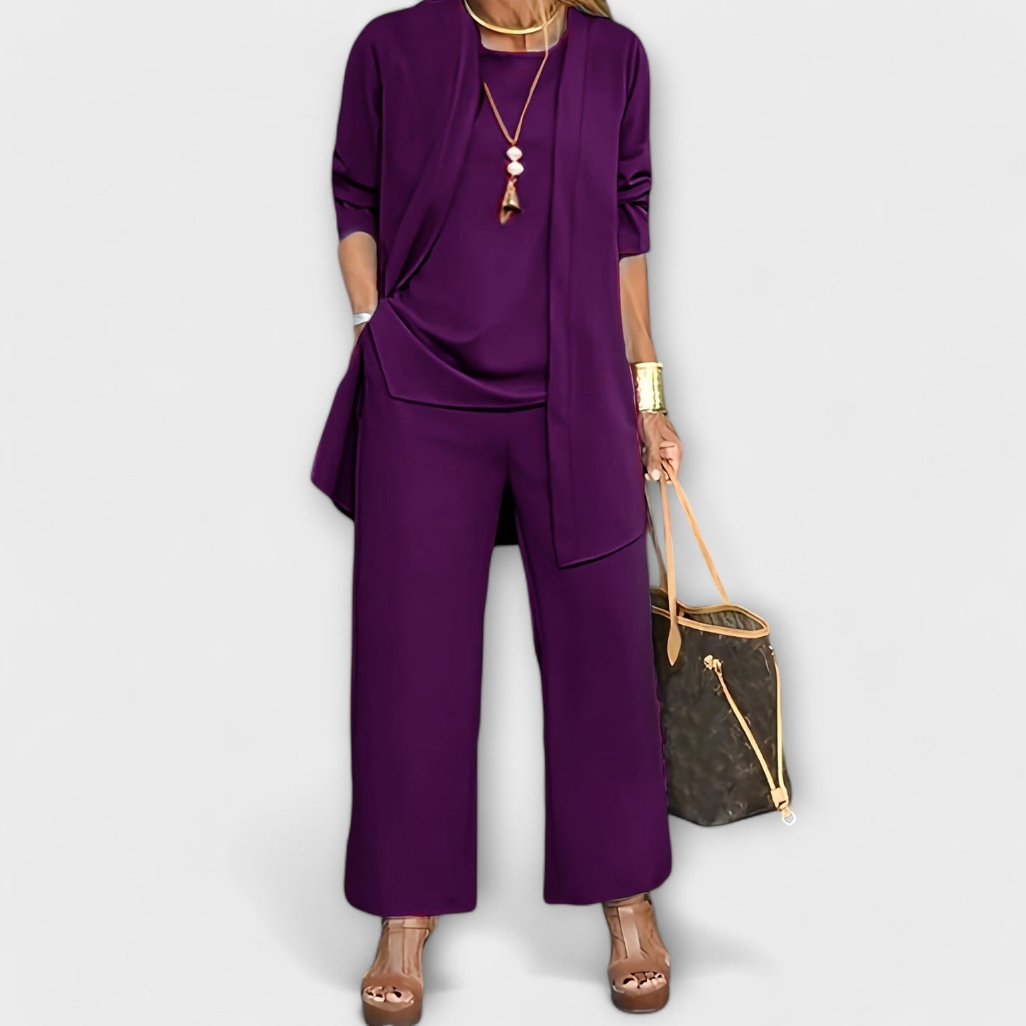 Laura – Three-Piece Set with Soft Sweater